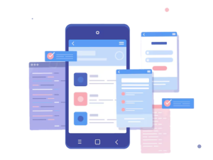Busy mobile app design